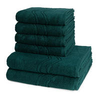 FROTTIERSET Cashmere feeling 6-teilig - Grün, Textil (50/100cm) - Ross