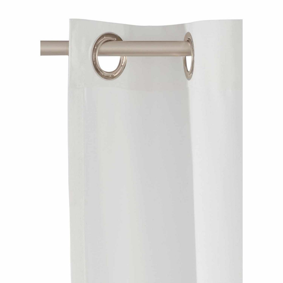 ÖSENVORHANG DOVE Blickdicht - Weiß, Textil (140/0.5/245cm) - Tom Tailor