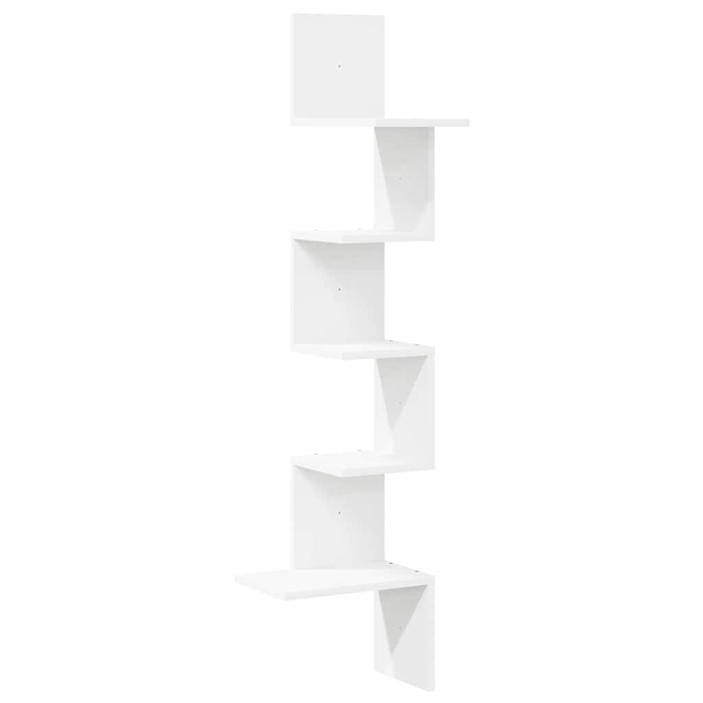 vidaXL Wandregal Weiß 32x127.5x32 cm