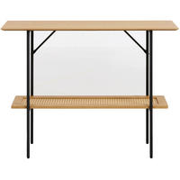 TOALETNÍ stolek Mogest, přírodní dub, 100 cm - černá/béžová, kov/kompozitní dřevo (100/75/37cm) - Selsey