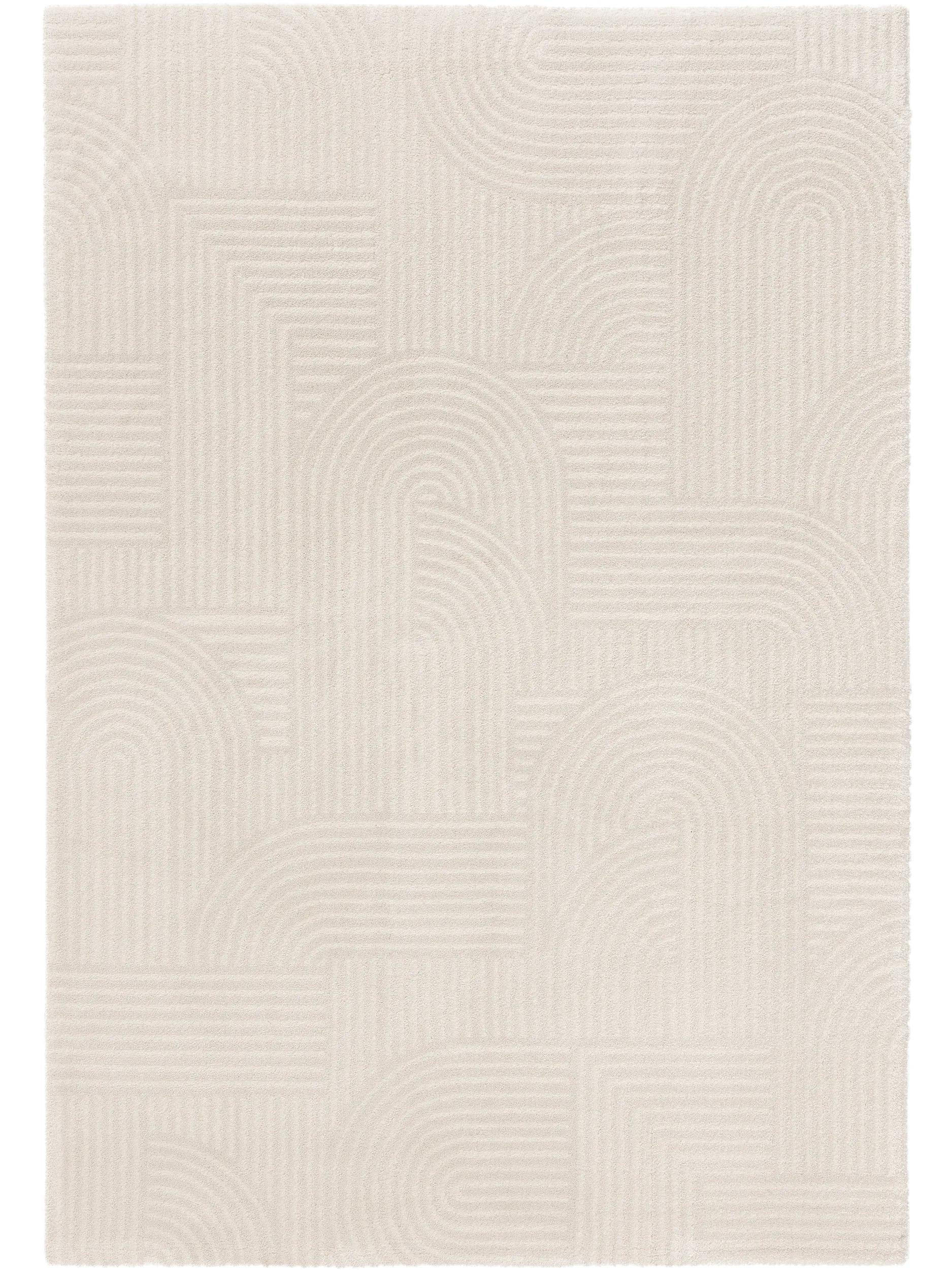 TEPPICH Tacoma Cream 160x230 cm - Creme, Kunststoff/Textil (160/230cm) - benuta Nest