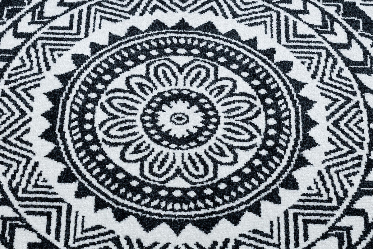 TEPPICH Fun 120 cm - Schwarz, Textil (120/120cm) - rugsX