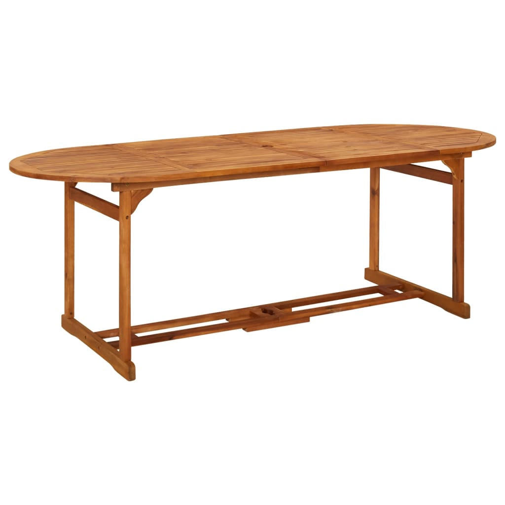 Deluke Gartentisch Braun 90x75x220 cm