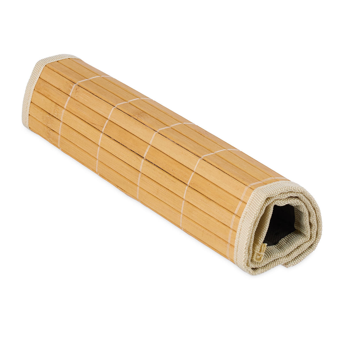 TISCHSET 6-tlg. - Creme, Holz/Textil (30/45/0.3cm) - Relaxdays