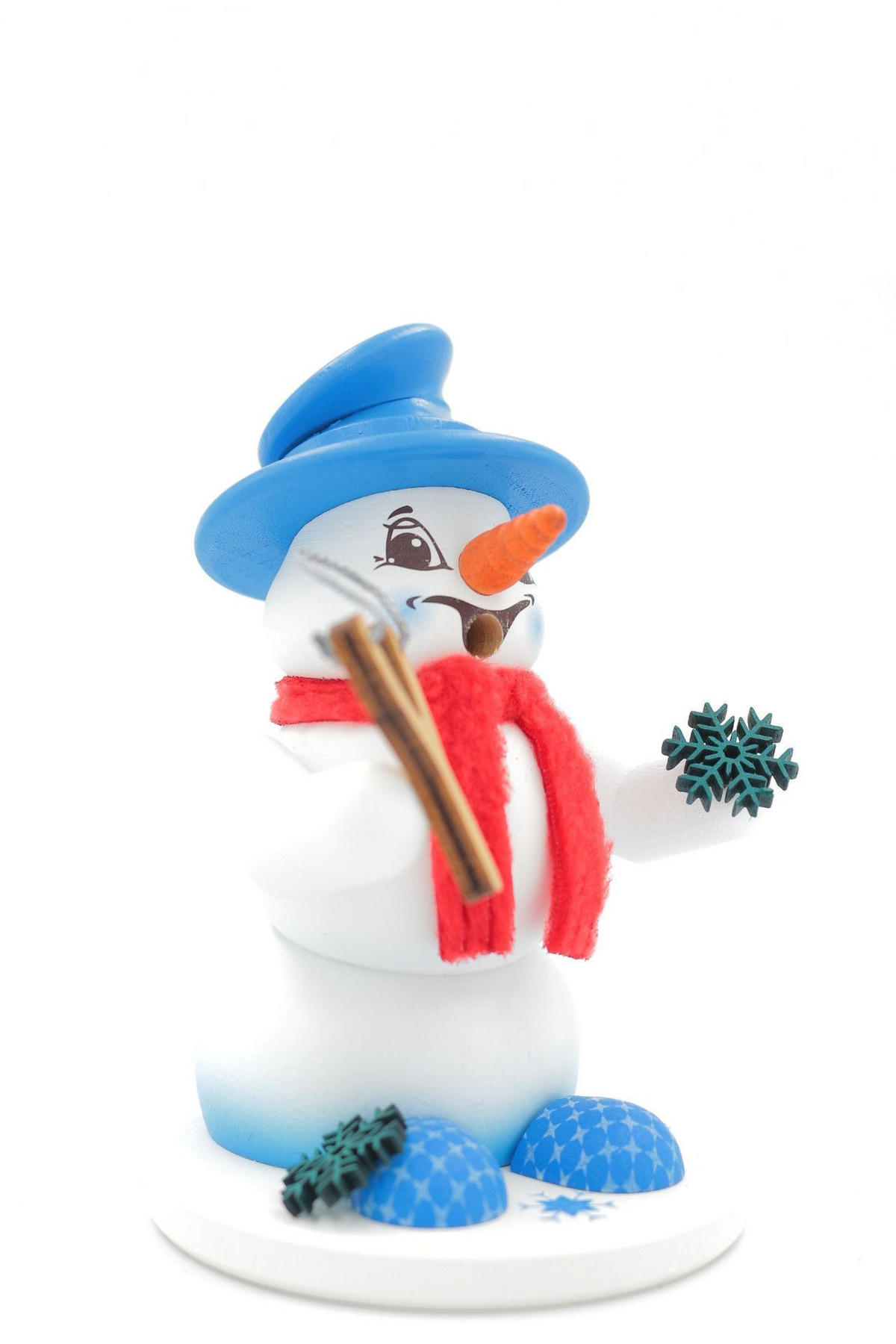 RAUCHFIGUR Scheemann Weiß Flockenwerfer 13 cm - Multicolor, Holz (10/13/0.1cm)