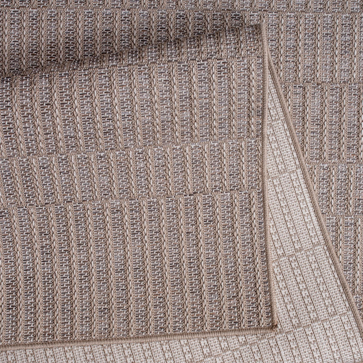FLACHWEBTEPPICH, meliert, Beige, 240 x 340 cm - Beige, Textil (240/340cm) - KADIMA DESIGN
