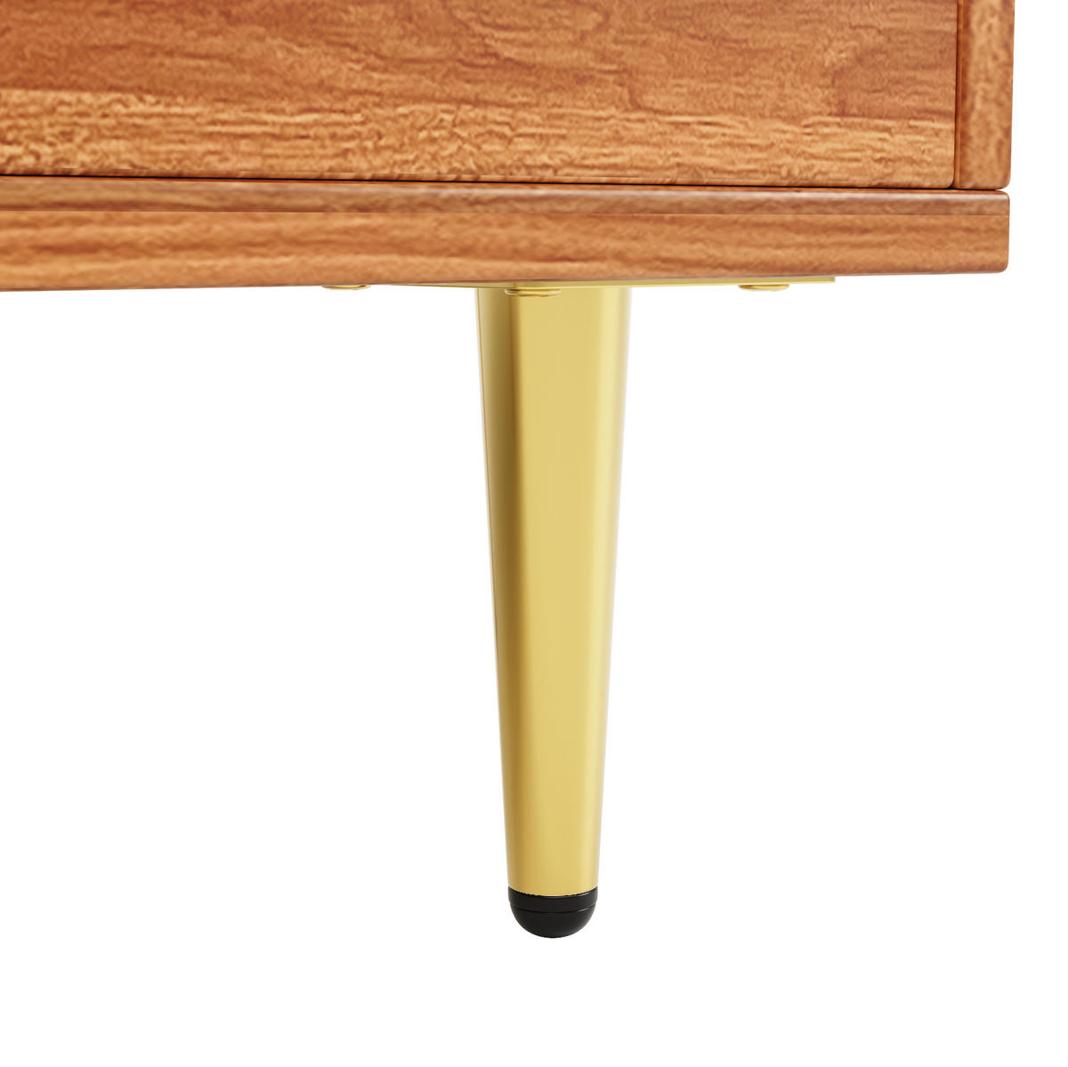 BUFFET mit Changhong-Glastür 145 x 39 x 171 cm MDF Walnut Brown - Braun, Holzwerkstoff (39/171/145cm) - Meubliv