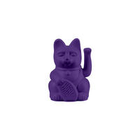 WINKEKATZE Lucky Cat Mini Maneki Neko, Kunststoff, Violet, 10 cm - Lila, Kunststoff (5/10/6cm) - Donkey Products