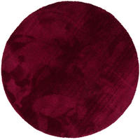 HOCHFLORTEPPICH LIVORNO RUND SUPER SOFT - Weinrot, Textil (100/100cm) - Snapstyle