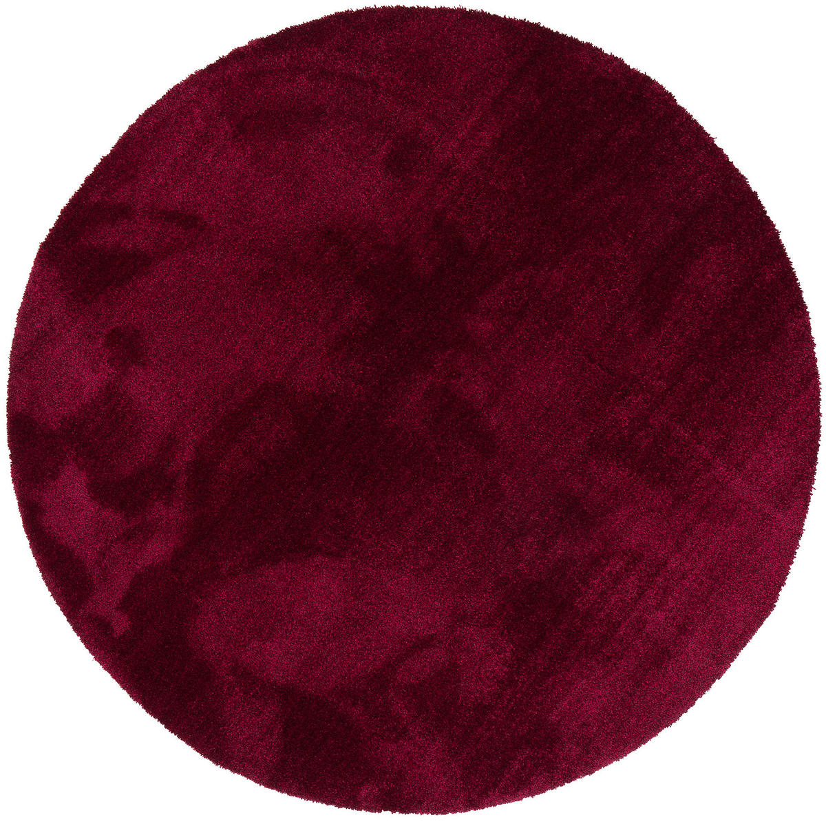 HOCHFLORTEPPICH LIVORNO RUND SUPER SOFT - Weinrot, Textil (100/100cm) - Snapstyle