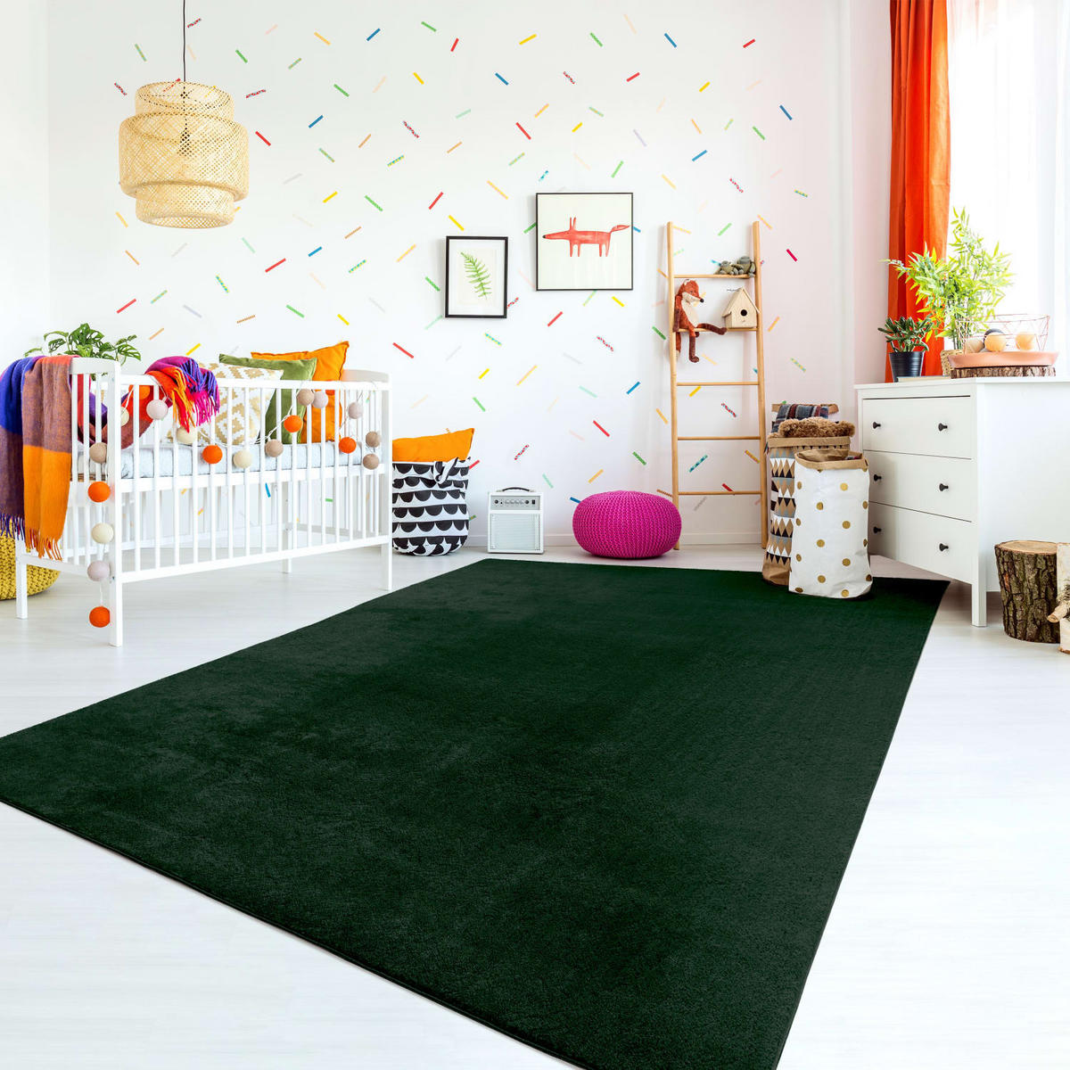 FLACHWEBETEPPICH Grün 80 x 150 cm - Grün, Kunststoff (80/150cm) - TT Home