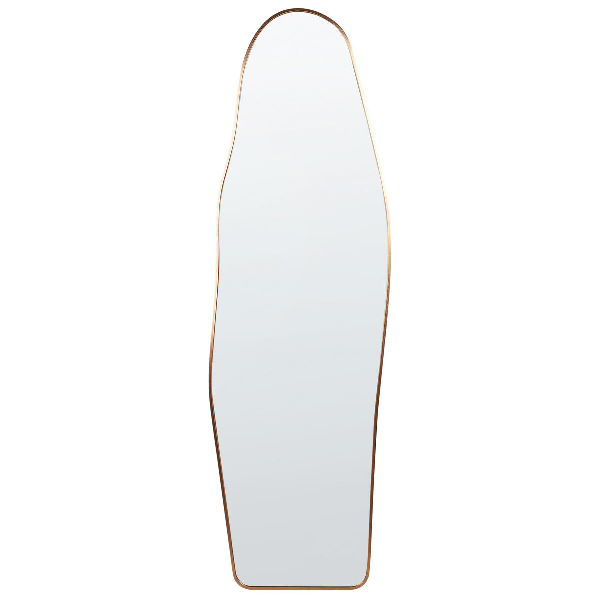OGLINDĂ PE SUPORT 160 cm metal aurie Larche - auriu, metal (50/160/3cm) - Beliani