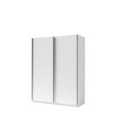 SCHIEBETÜRENSCHRANK GAVERO 10 - 150,6×198,5×62 cm ohne Spiegel Weiß - Weiß, Holz/Holzwerkstoff (150.6/198.5/62cm) - Milaros Markt