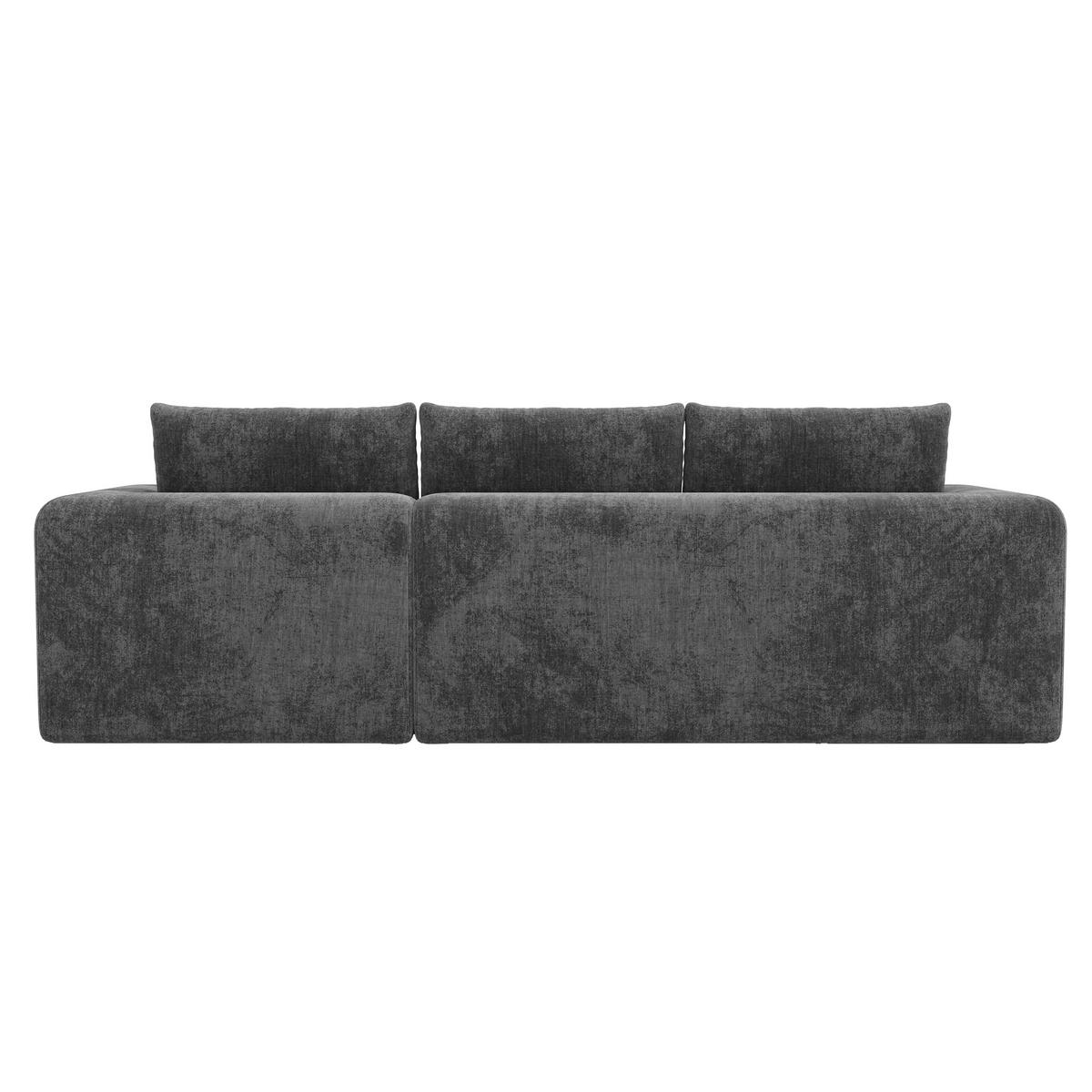ECKSOFA 244.5/136/79 cm Grau Chenille - Grau, Textil (244.5/136cm) - Oxeza