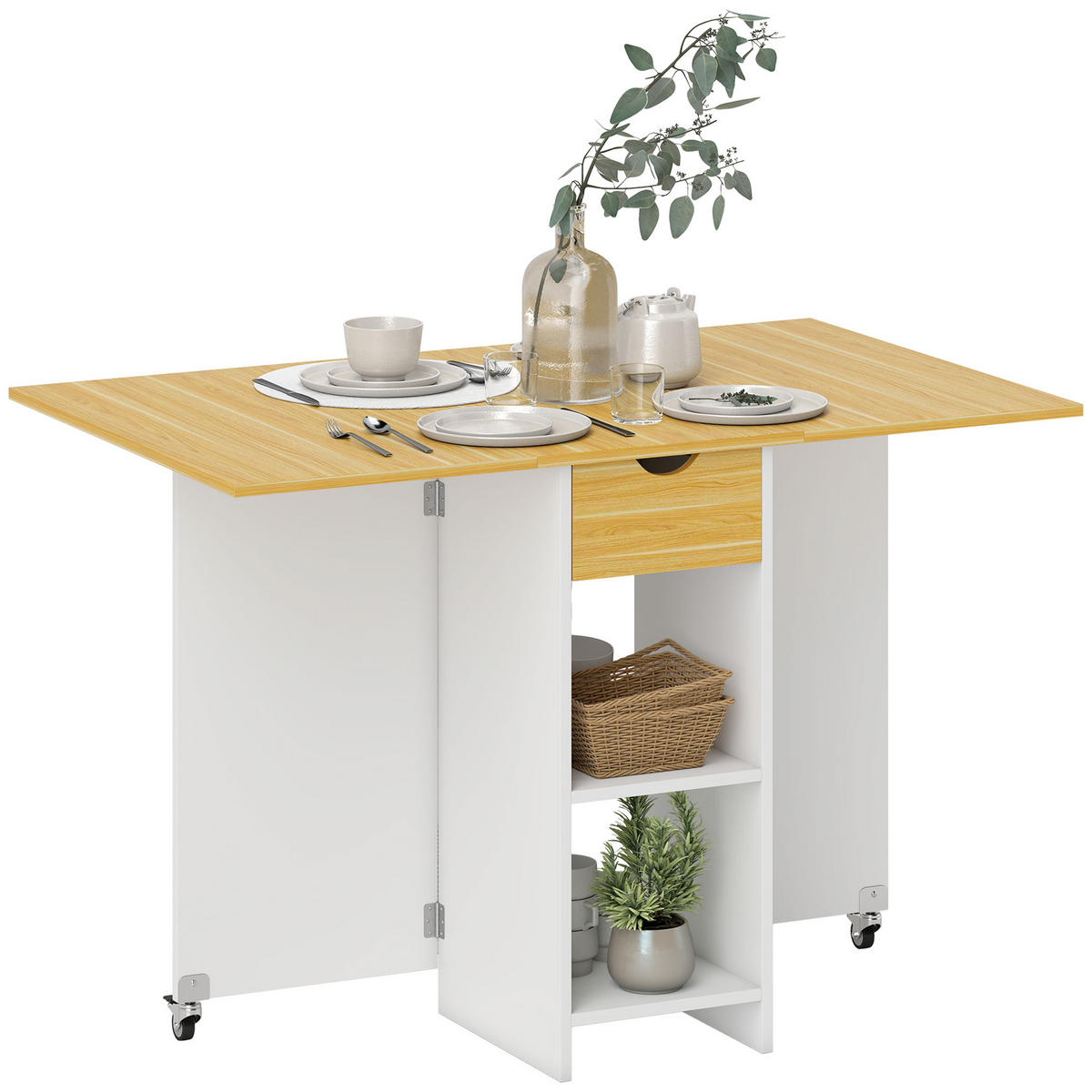 ESSTISCH Eiche 1 Stück - Beige, Kunststoff (114.5/70/75cm) - GiPP