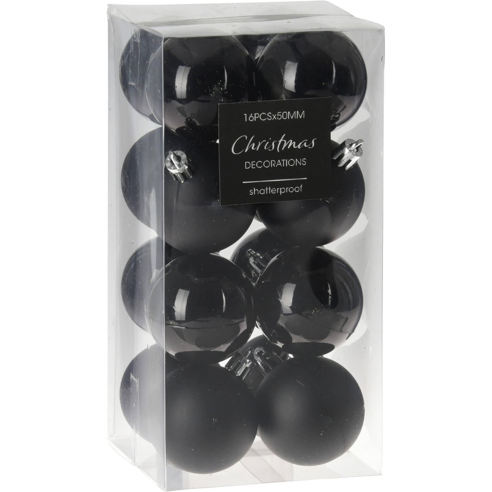 Home Styling Collection Weihnachtskugeln Schwarz 9.8x19.6x9.8 cm