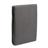 FROTTEE-SPANNBETTLAKEN 180x200 cm Grau, Warmes Winter Bettlaken - Grau, Textil (180/200cm) - Carpe Sonno