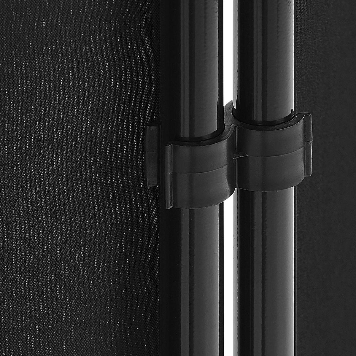 SEPARATOR DE CAMERĂ 5 piese negru 270/170 cm Narni - negru, material textil (267/170/2cm) - Beliani