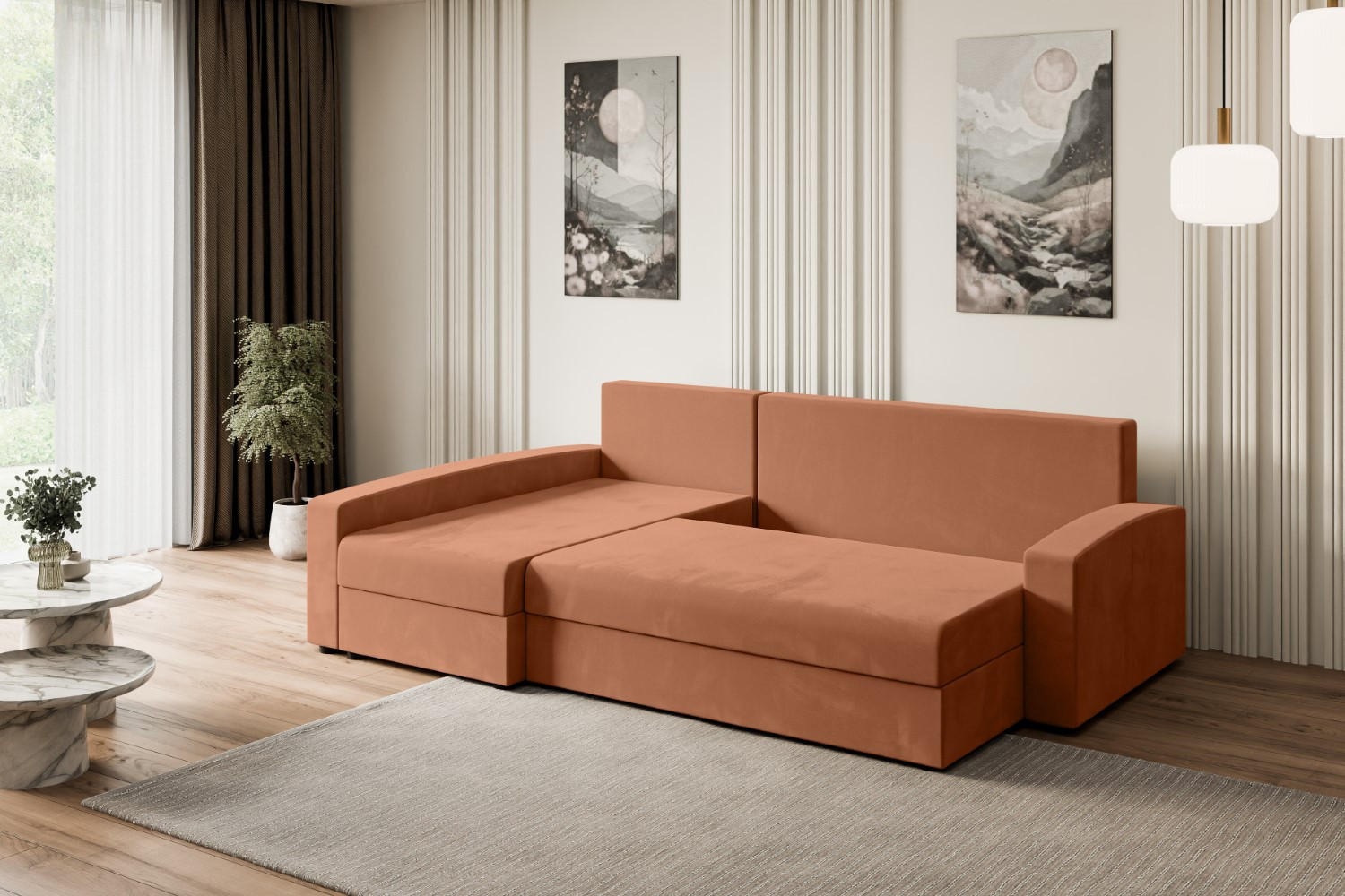 Altdecor Ecksofa Koralle 231x140 cm