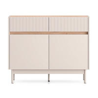 SIDEBOARD Dunea Kaschmirgrau/Eichenholzoptik 104 cm - Taupe, Holzwerkstoff/Metall (104/85/40cm) - Selsey