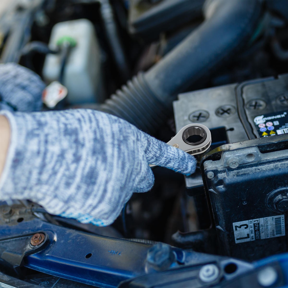 RINGRATSCHENSCHLÜSSEL-SET - Multicolor, Kunststoff/Metall (23/22.5/4cm) - Relaxdays