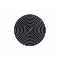 WANDUHR Design Schwarz 29/29 cm - Schwarz, Holzwerkstoff (29.2/29.2/1cm) - ONZENO