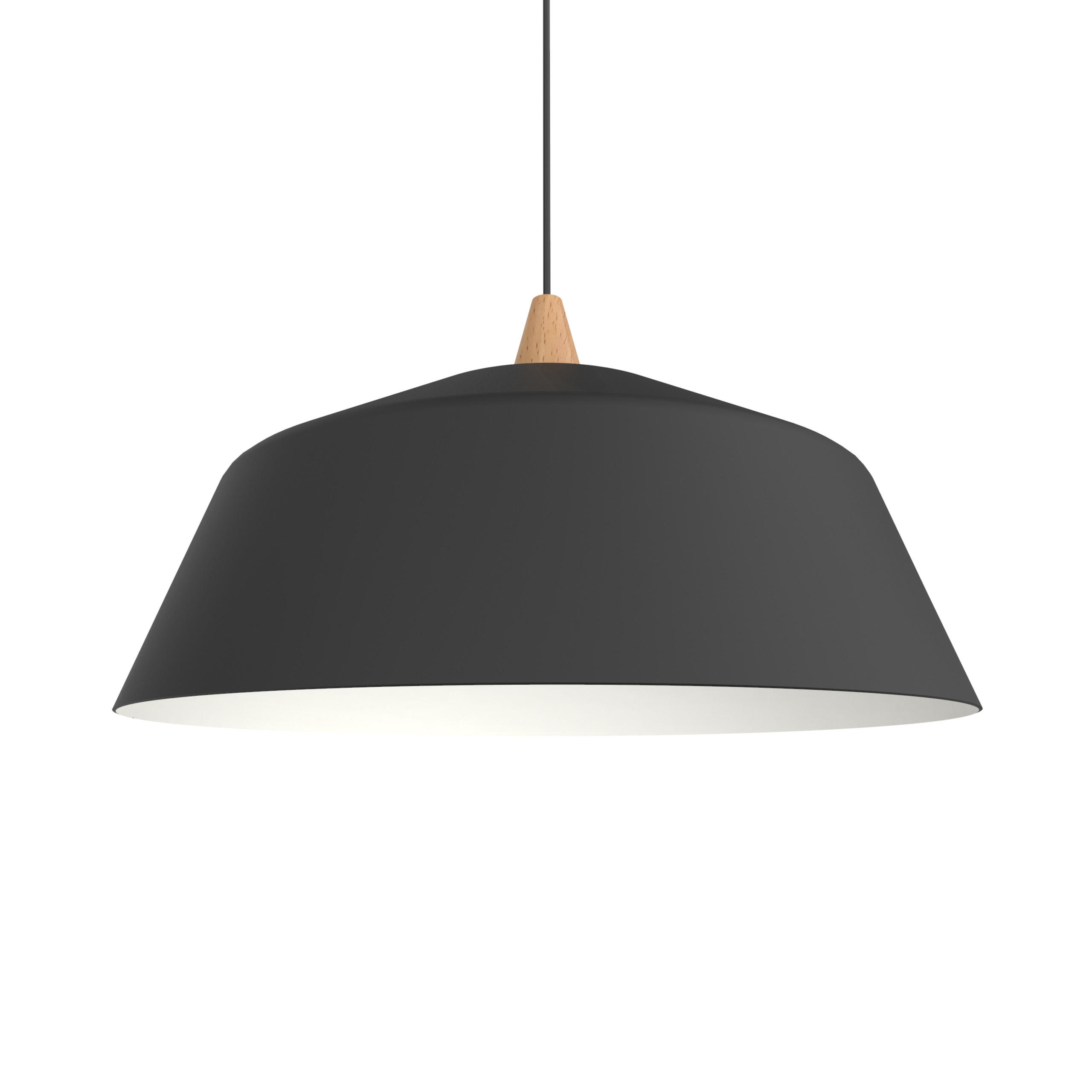 Lumicom Hängeleuchte Schwarz 50x17x50 cm