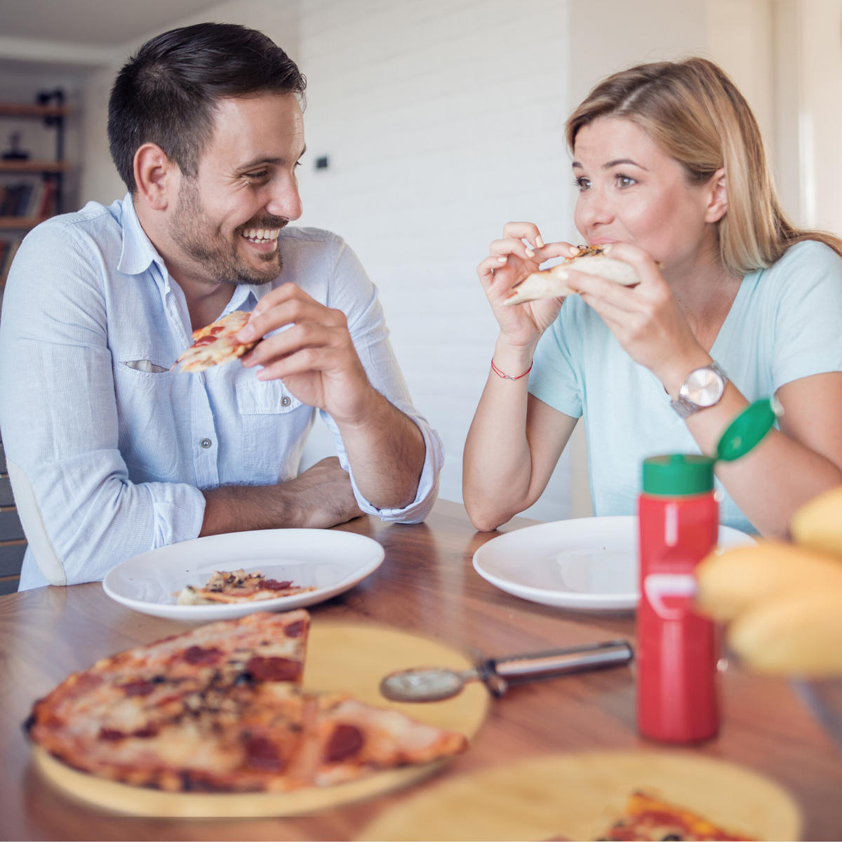 4XPIZZATELLER - Hellbraun, Holz (32/32/1.5cm) - Relaxdays