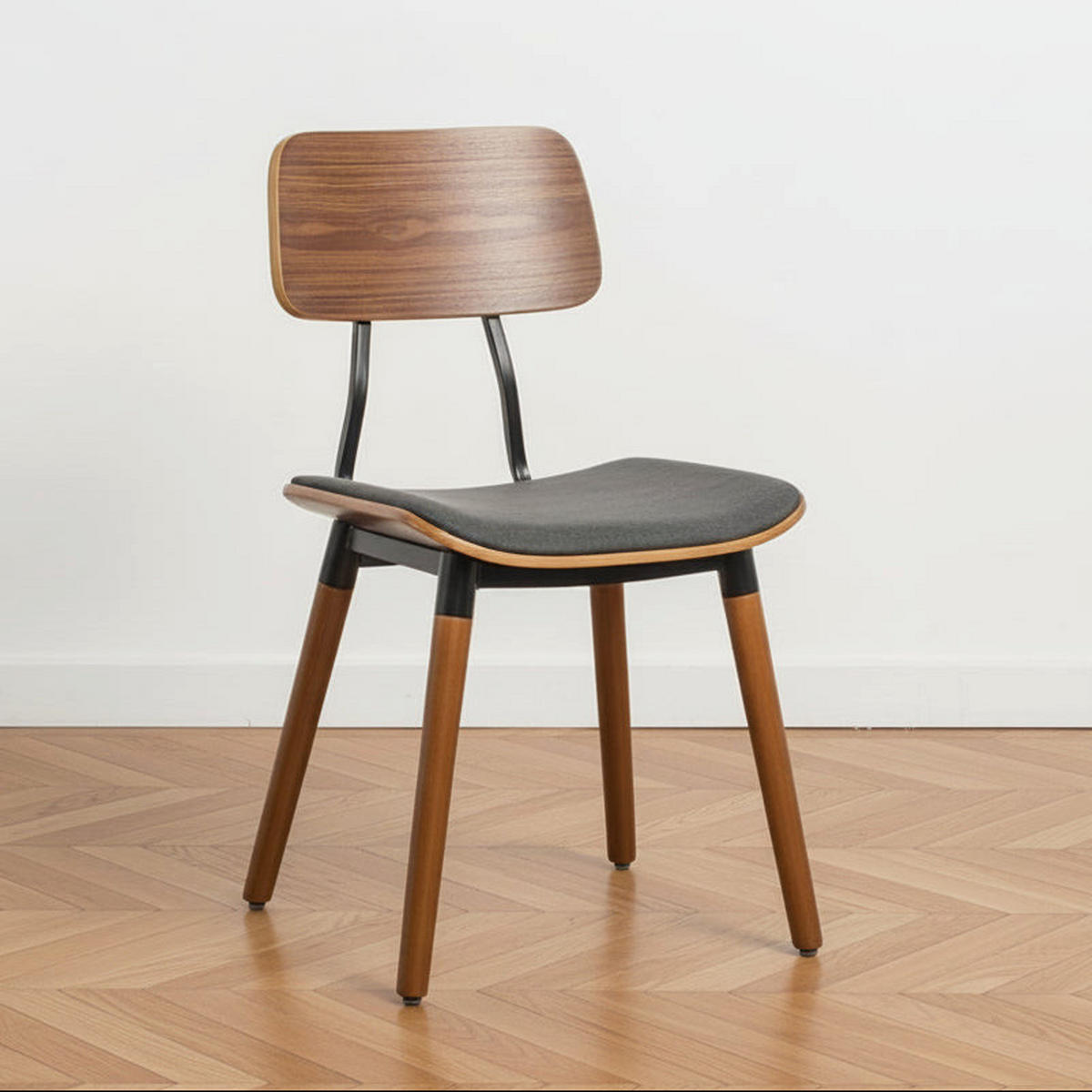 STUHL 2er-Set Stoff Schwarz - Schwarz, Textil (44/82/50cm) - Nordlys