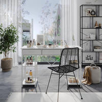 SCHMINKTISCH Chino Weiß 120 cm mit Schubladen - Weiß, Holzwerkstoff (40/120/78cm) - Vicco