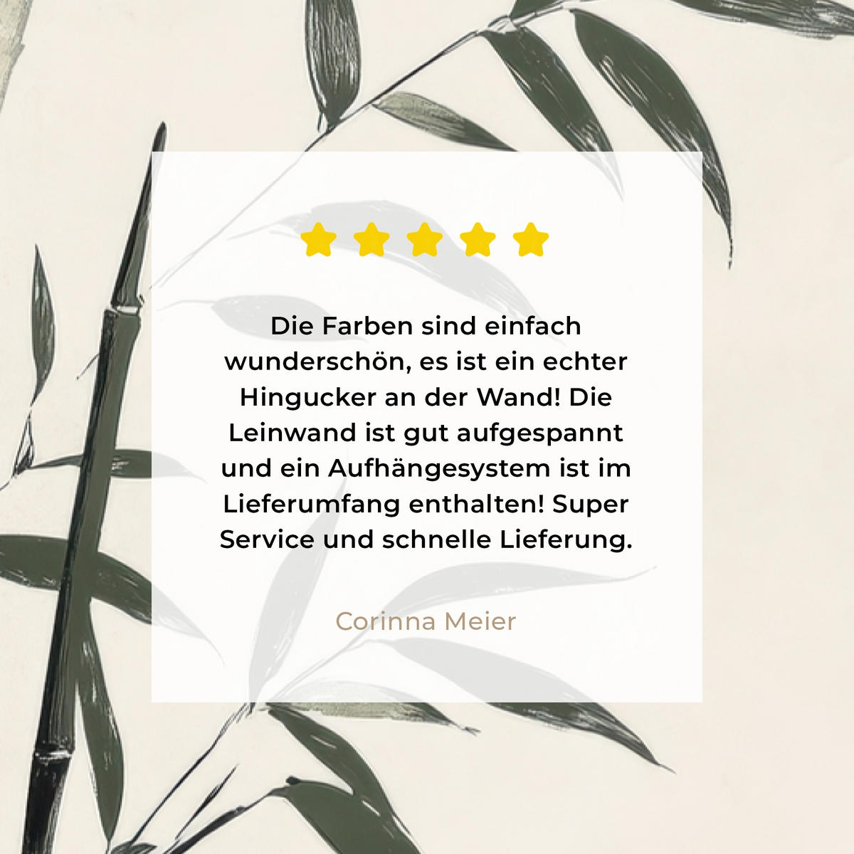 LEINWANDBILD Japandi - Bambus - Beige 80x120 cm - Eukalyptusholzfarben, Textil (80/120cm) - MuchoWow