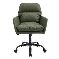 BÜROSTUHL höhenverstellbar PU Green - Grün, Kunststoff (60.5/102/71.58cm) - Meubliv