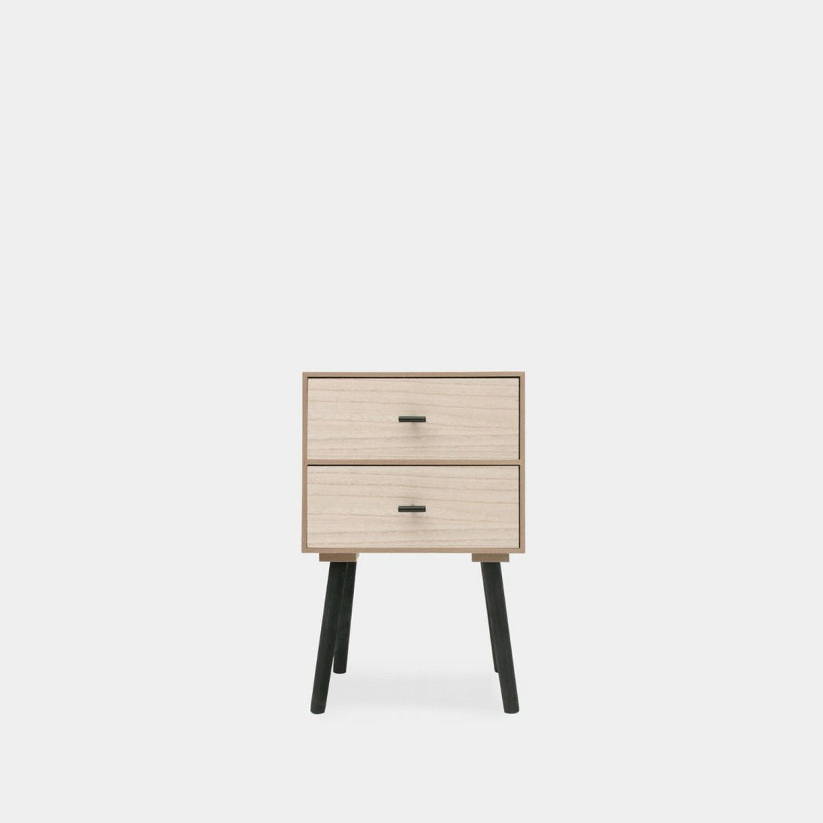 NACHTTISCH 2 SCHUBLADEN Dora Natürlich 35 cm x 55 cm - Naturfarben, Holzwerkstoff (35/55/26cm)