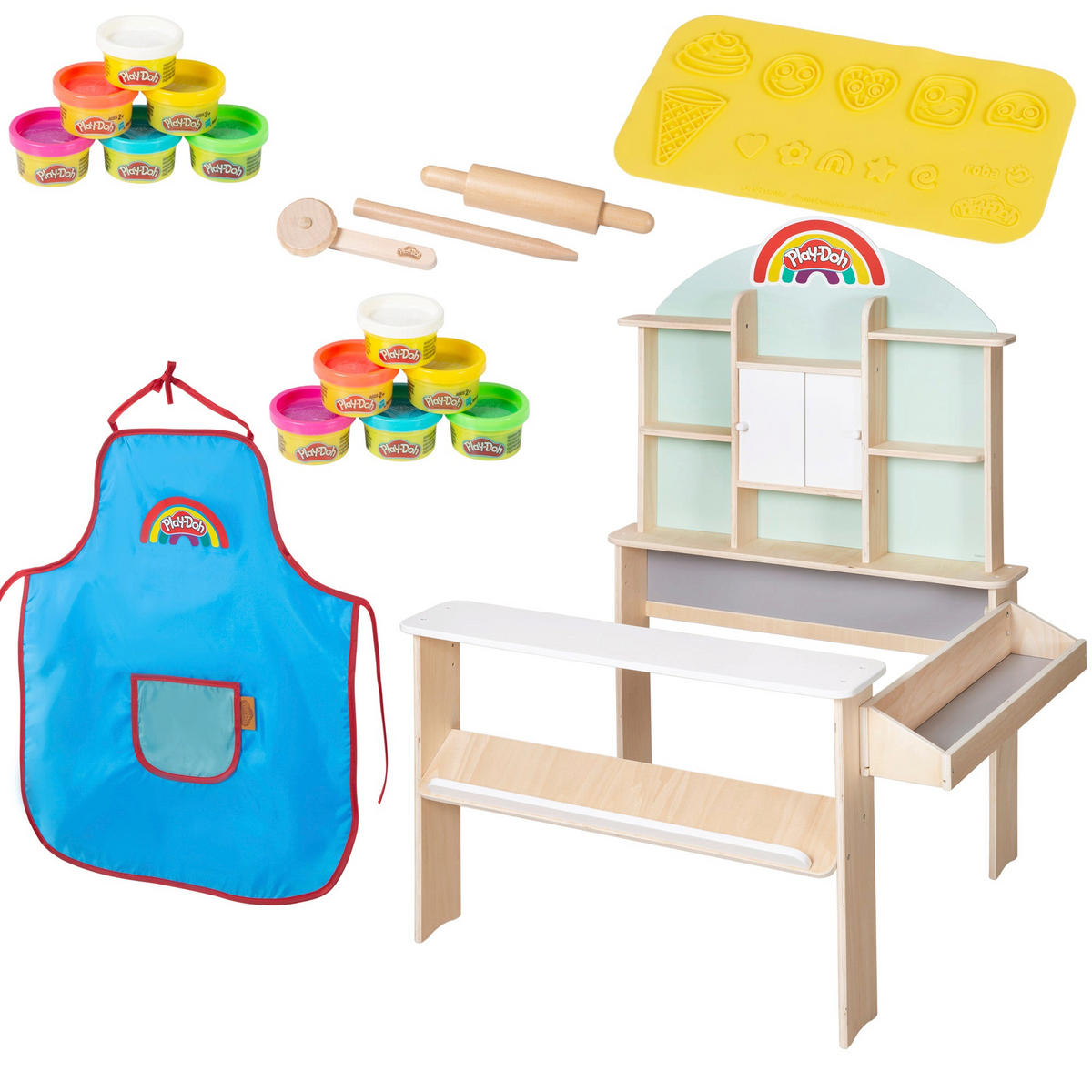 VERKAUFSSTAND roba x Play-Doh - Multicolor, Holzwerkstoff (81/112/71cm) - Roba