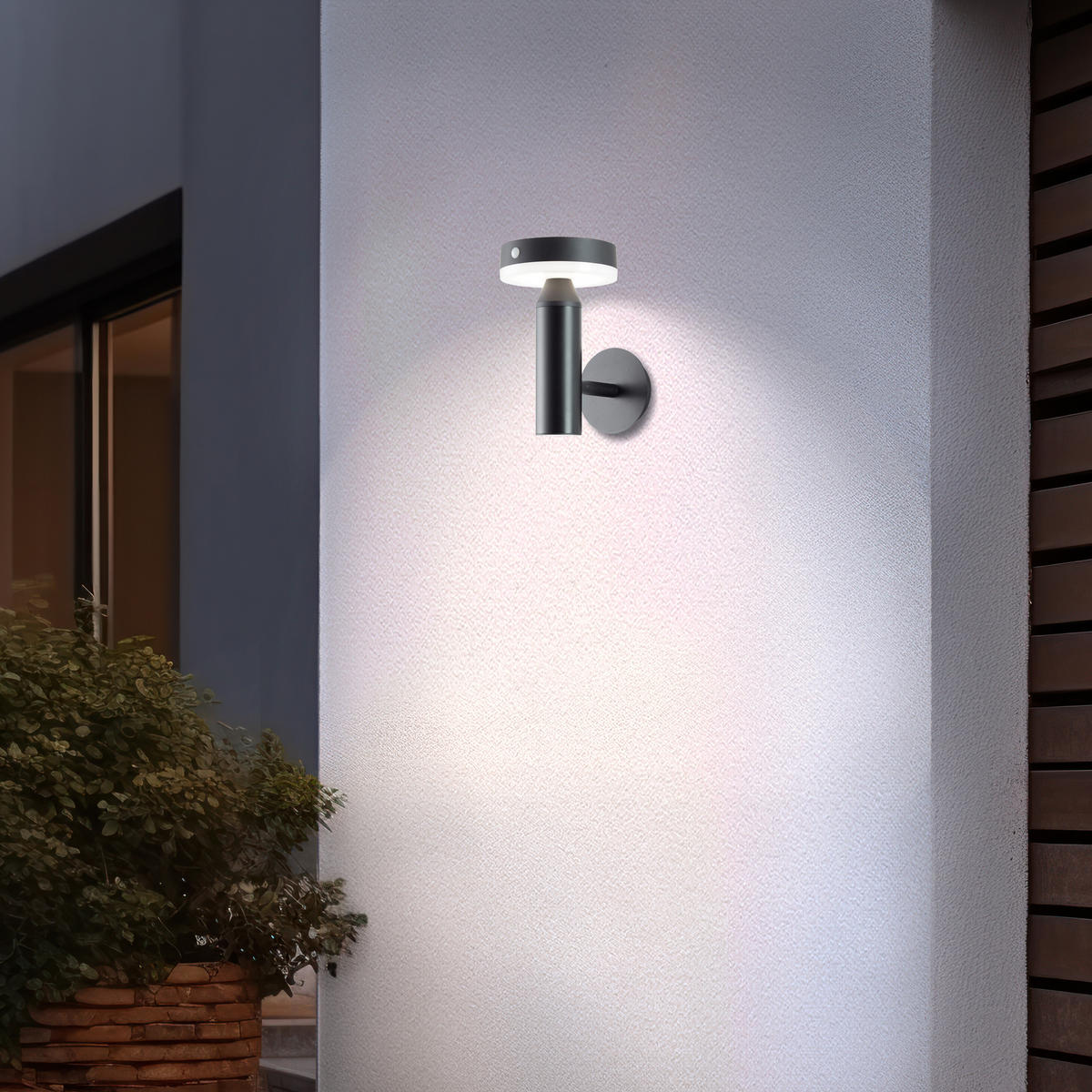 AUSSENWANDLEUCHTE Magua G40441/06 - Schwarz, Metall (13.3/20.8/18.9cm) - Brilliant