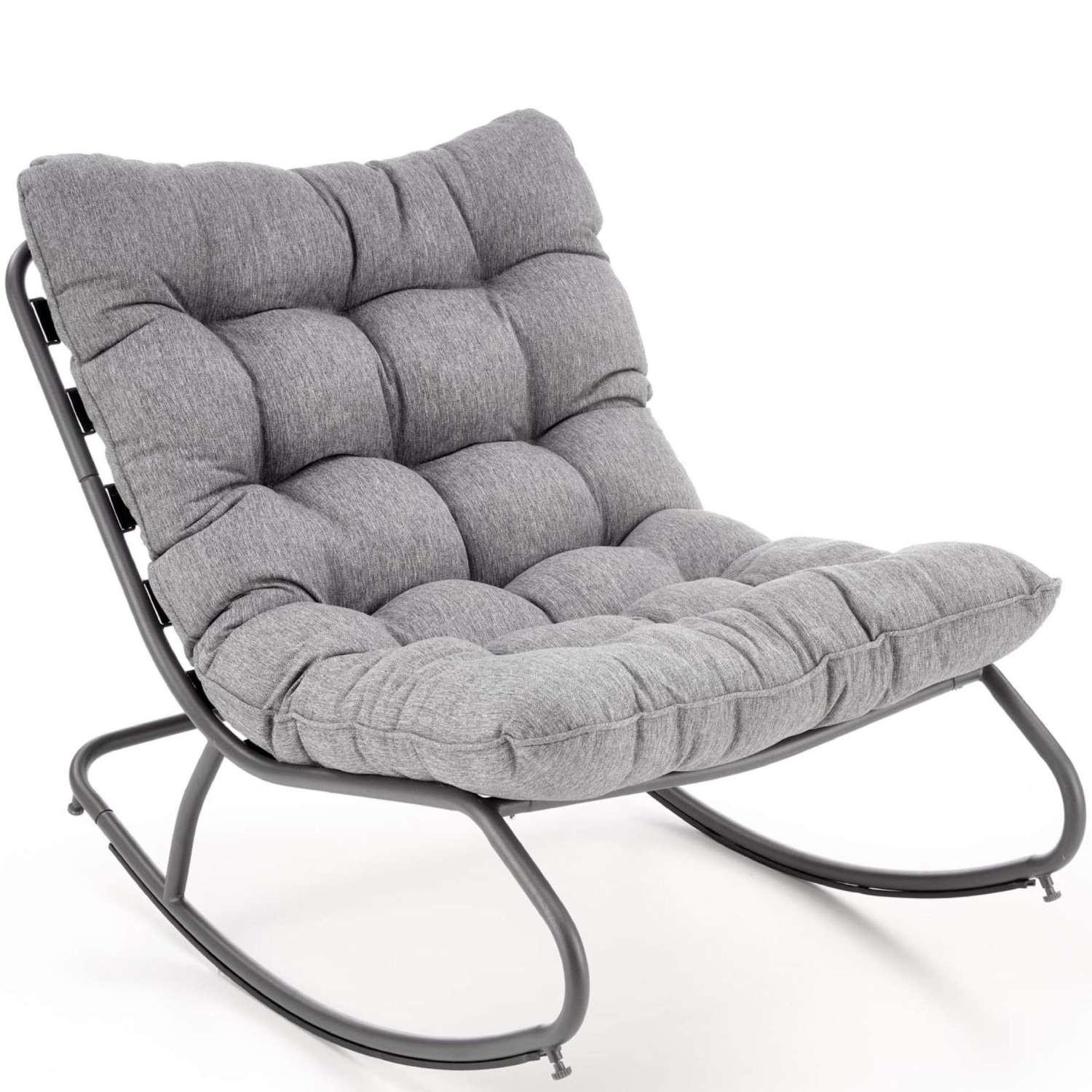 LOUNGESESSEL ALESTE ,Grau - Grau, Metall (70/115/80cm) - KONSIMO®