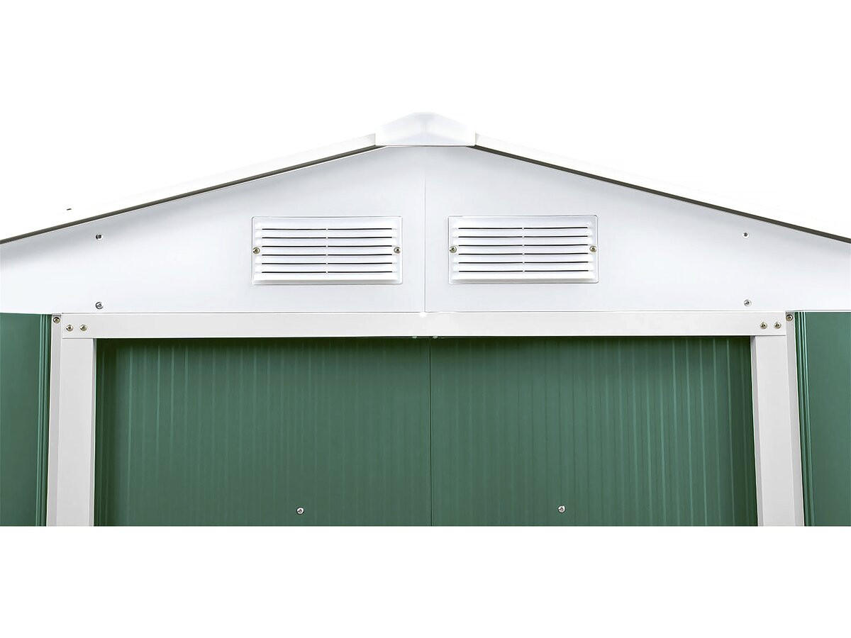 METALL-GARTENHAUS rosas Grün - Grün, Metall (213/195/127cm) - Habitat Garten