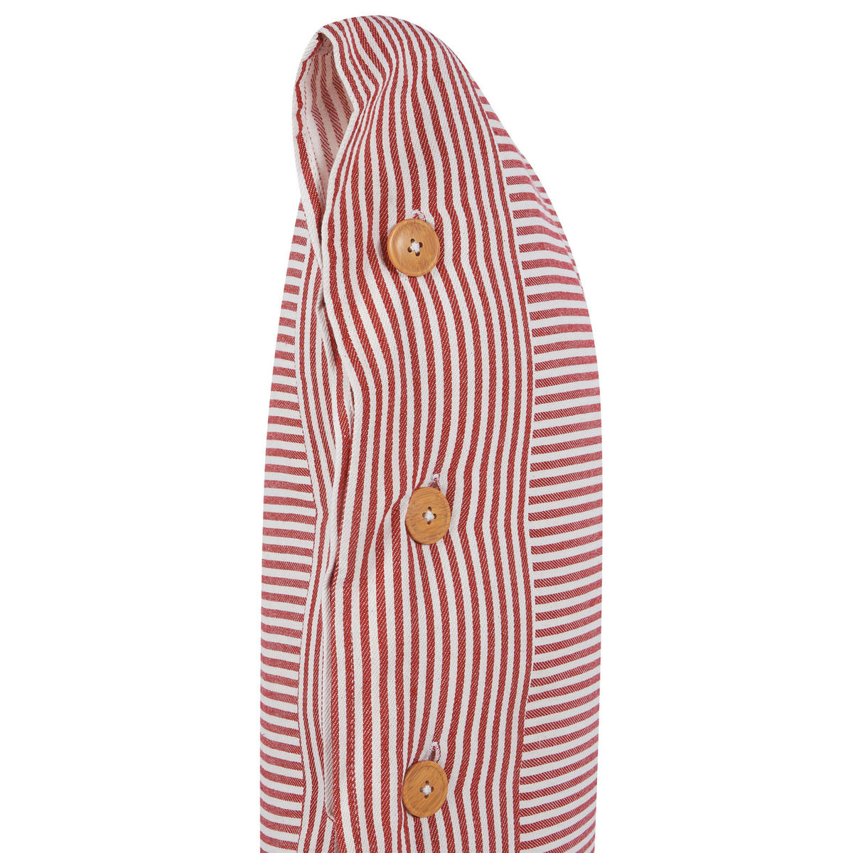DEKOKISSEN Rot 40/60 cm Aalita - Rot/Weiß, Textil (40/60/12cm) - Beliani