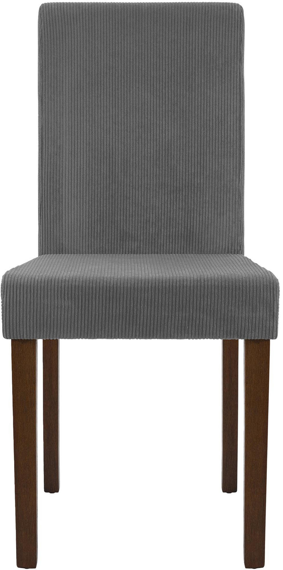 ESSZIMMERSTUHL Dalan Cord Grau Antik-Dunkel Wohnzimmerstuhl - Grau, Textil (41/91/47cm) - DELUKE