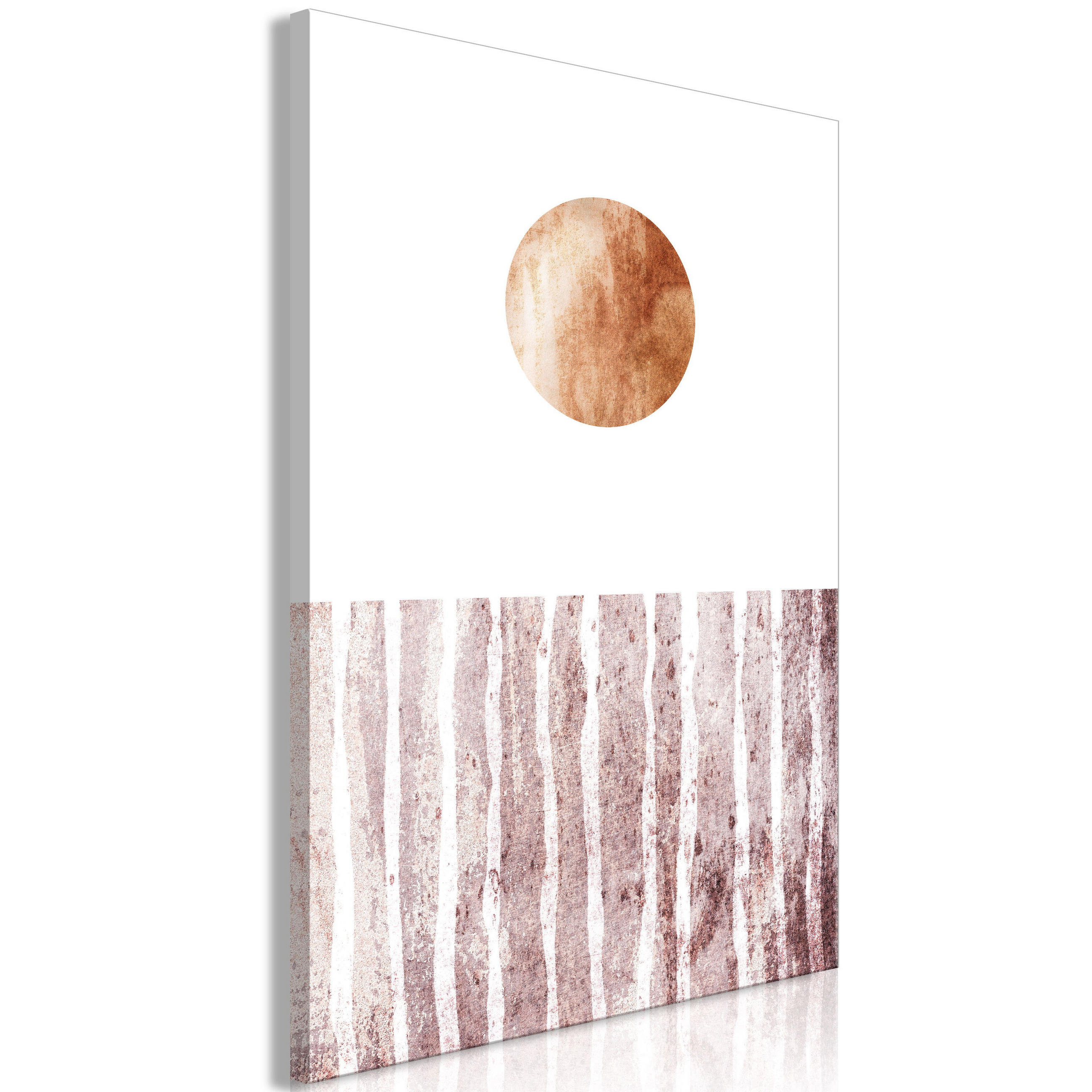 KUNSTDRUCK Braun 40/60 cm - Weiß/Braun, Textil (40/60cm) - KUNSTLOFT