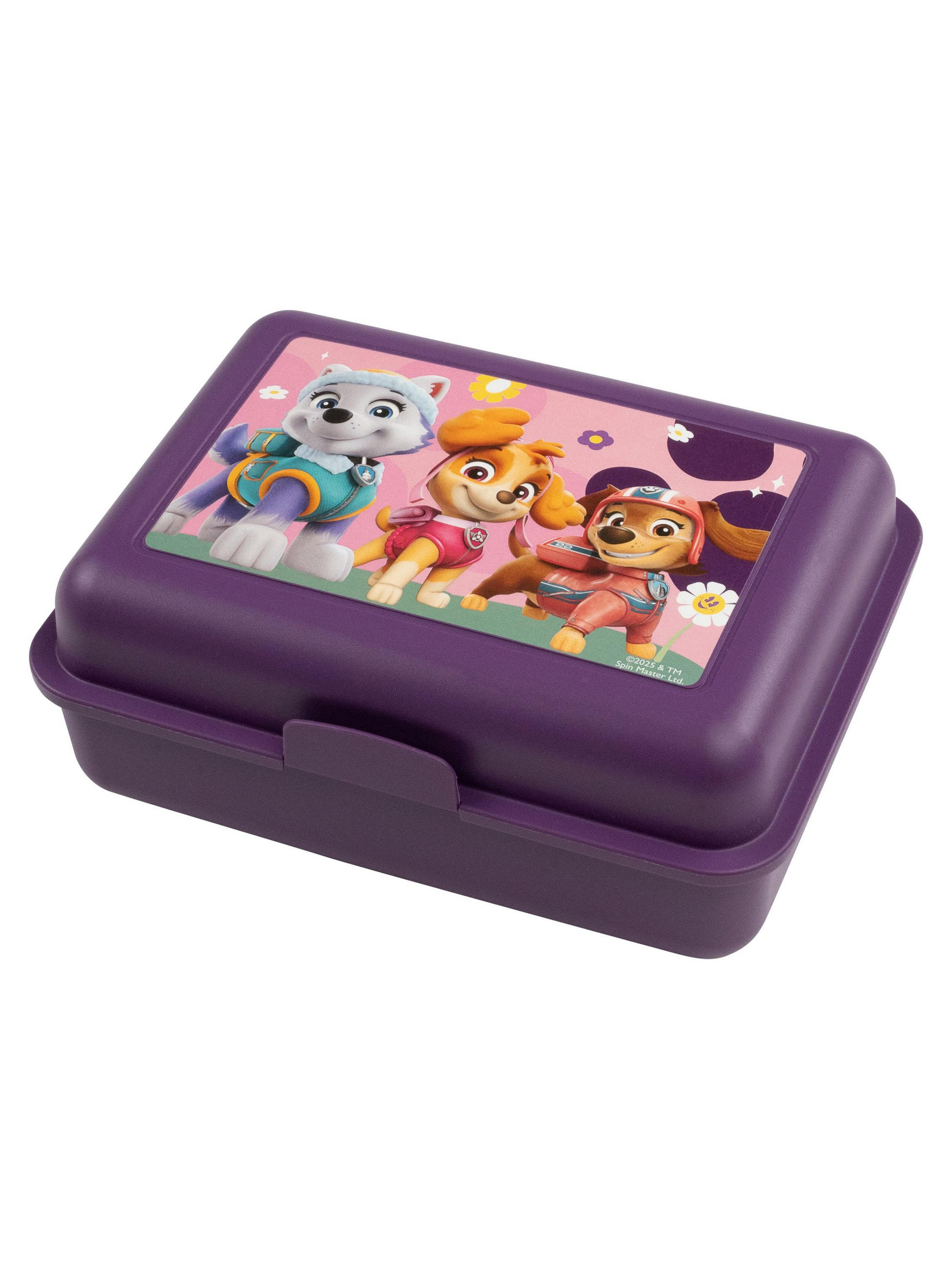 BROTDOSE Paw Patrol Skye, Everest und Zuma Lila 17,5 x 12,8 x 6,9 cm - Lila, Kunststoff (17.5/6.9/12.8cm) - Paw Patrol