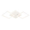 LED-DECKENLEUCHTE Malsom 62.8/29.5/7.4 cm - Weiß, Metall (29.5/62.8/7.4cm) - Nettlife