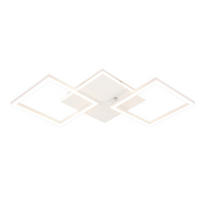 LED-DECKENLEUCHTE Malsom 62.8/29.5/7.4 cm - Weiß, Metall (29.5/62.8/7.4cm) - Nettlife