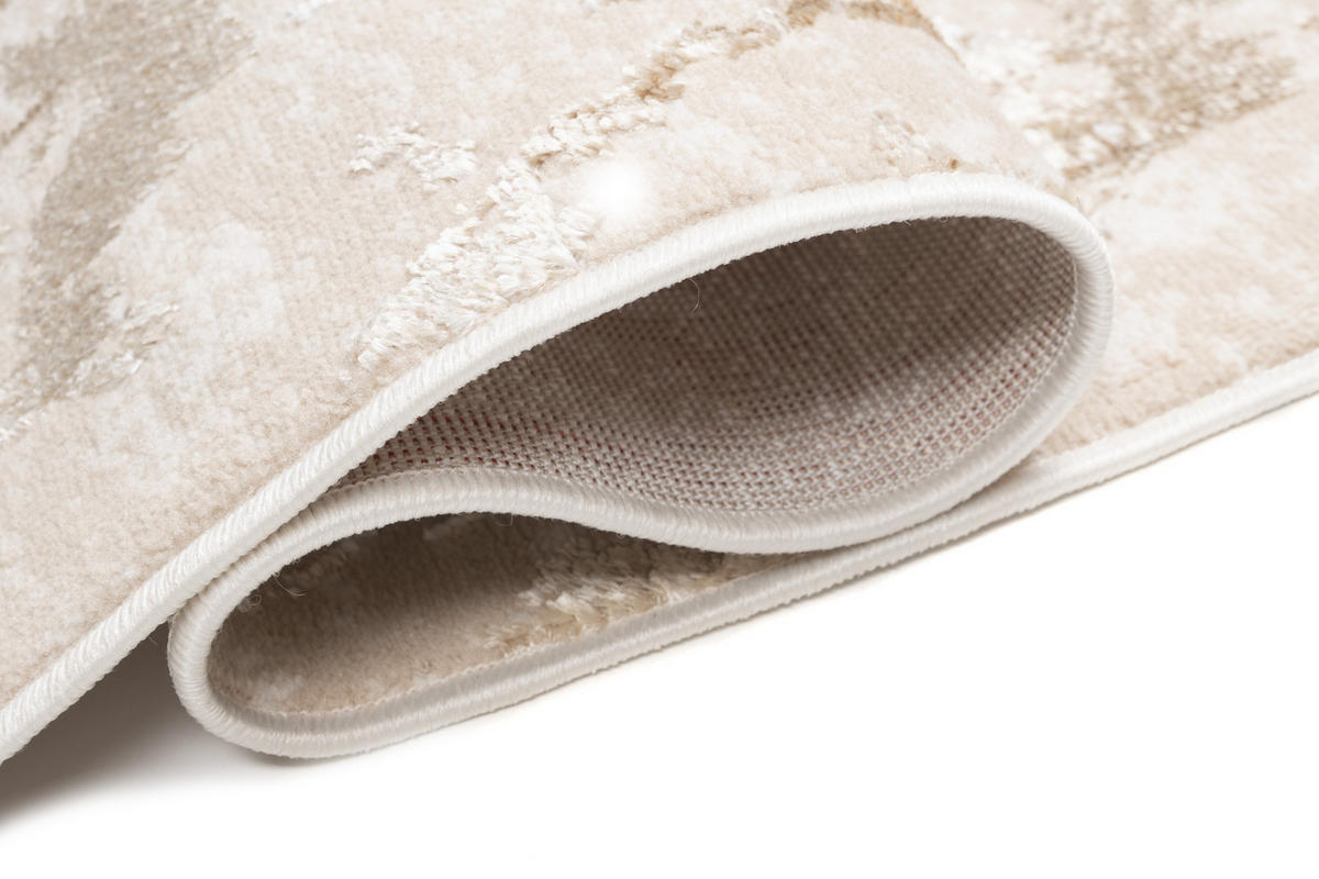 LÄUFER Crystal Beige Marmor Optik 70/700 cm - Beige, Textil (70/700cm) - Tapiso