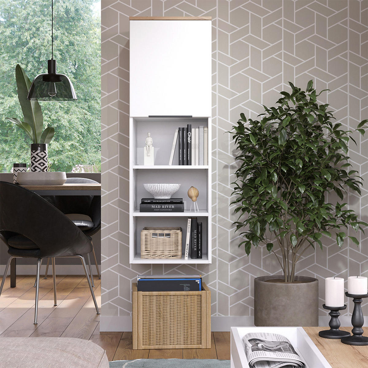 UNIVERZÁLNÍ SKŘÍŇ Wido Bílá/Sonoma - bílá, kompozitní dřevo (40.2/120/40cm) - Vicco