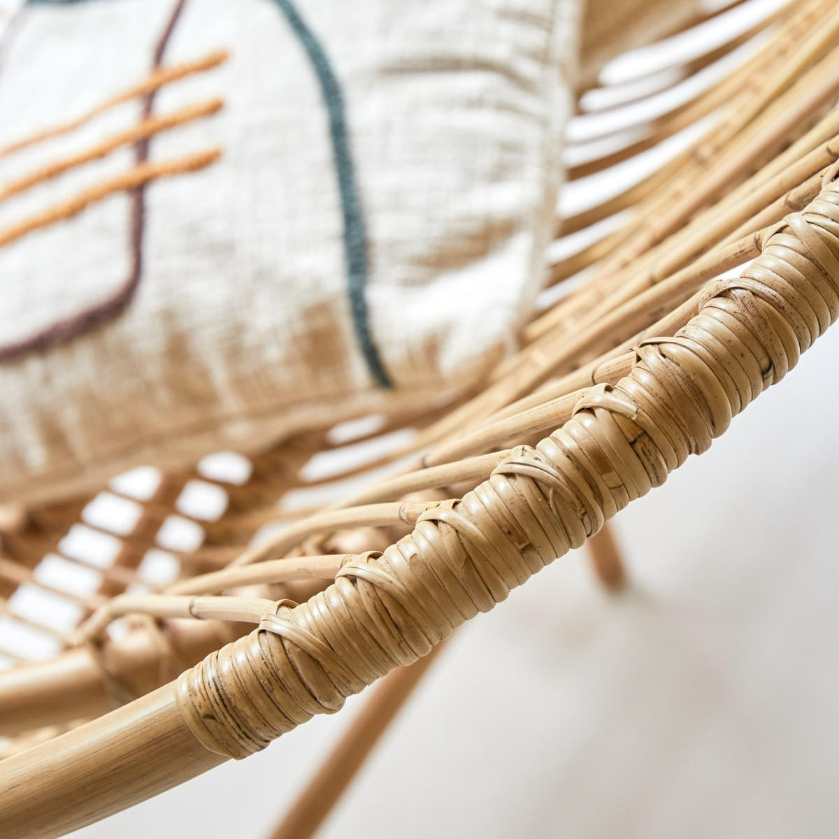 BANK Leontie Natur aus Rattan - Naturfarben, Naturmaterialien (97/97/82cm) - Sonett