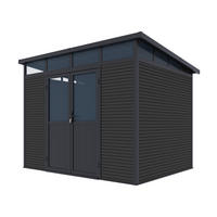 GARTENHAUS Aluminium & WPC 278x218x226cm Anthrazit - Anthrazit, Metall (278/226/218cm) - WEIDE