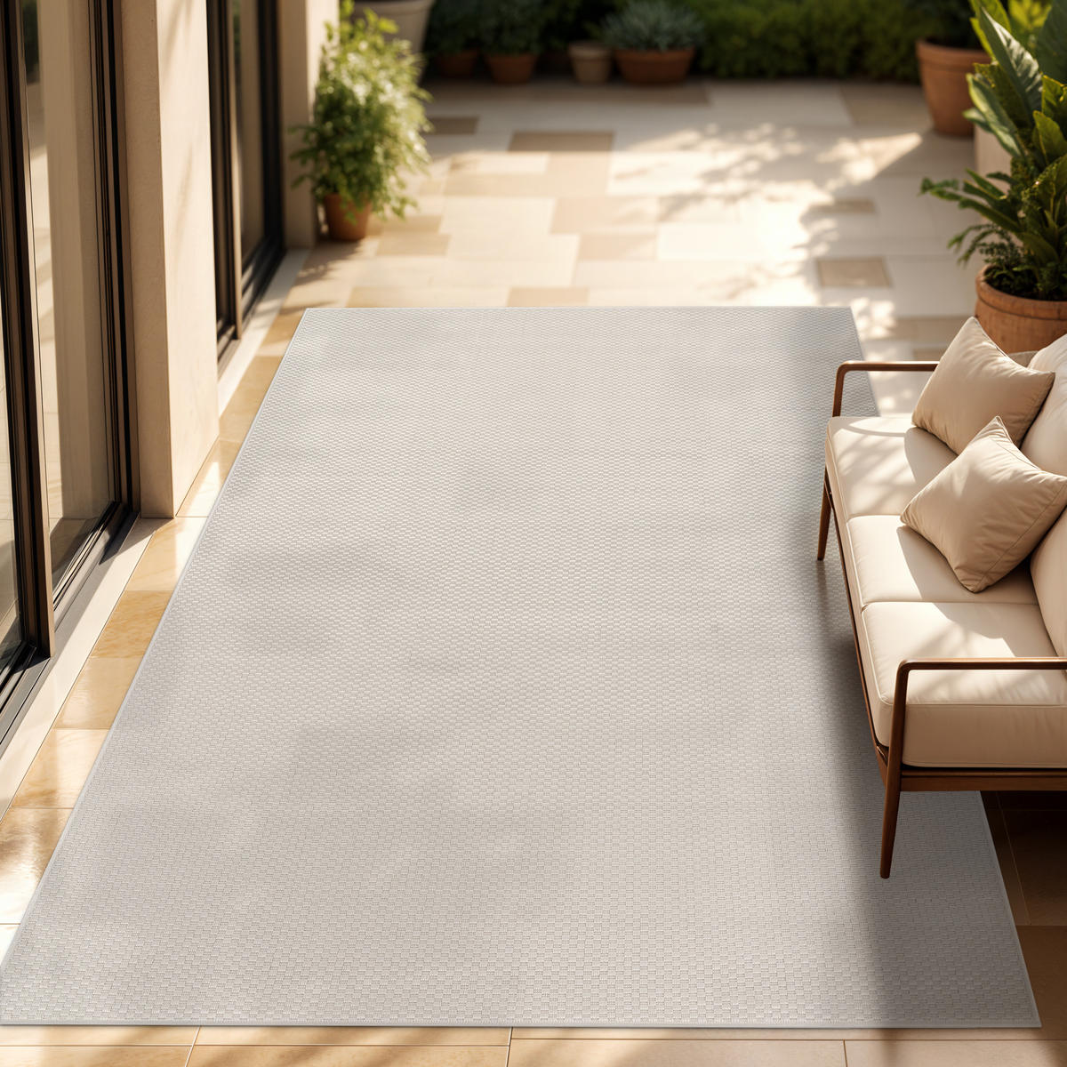 OUTDOORTEPPICH 200/280 cm Venedig 165 - Beige, Textil (200/280cm) - Paco Home