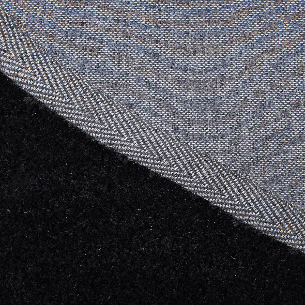 SHAGGY-TEPPICH Demre 140/140 cm - Schwarz, Kunststoff (140/140cm) - Beliani