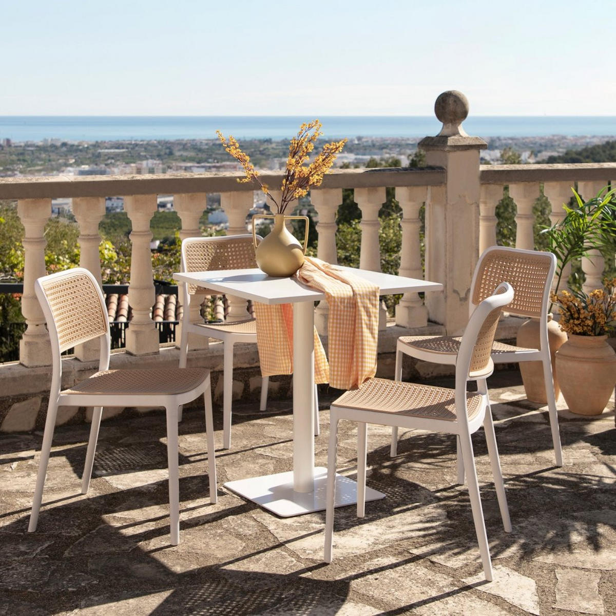 STUHL FÜR DRAUSSEN Kaira Zweifarbig 44 cm x 81 cm - Multicolor, Kunststoff (44/81/55cm)